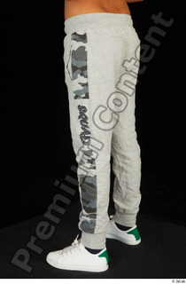 Timbo dressed grey joggers leg lower body white sneakers 0004.jpg